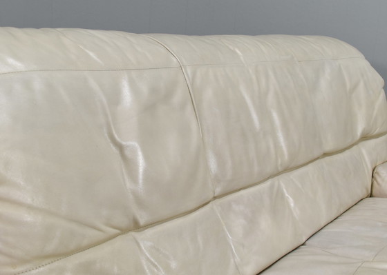 Image 1 of Rolf Benz 2-seat sofa in Ivory Cream White Leather - Germany, circa 1980-1990