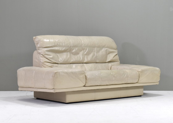 Image 1 of Rolf Benz 2-seat sofa in Ivory Cream White Leather - Germany, circa 1980-1990