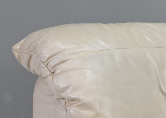 Image 1 of Rolf Benz 2-seat sofa in Ivory Cream White Leather - Germany, circa 1980-1990