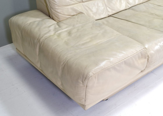 Image 1 of Rolf Benz 2-seat sofa in Ivory Cream White Leather - Germany, circa 1980-1990