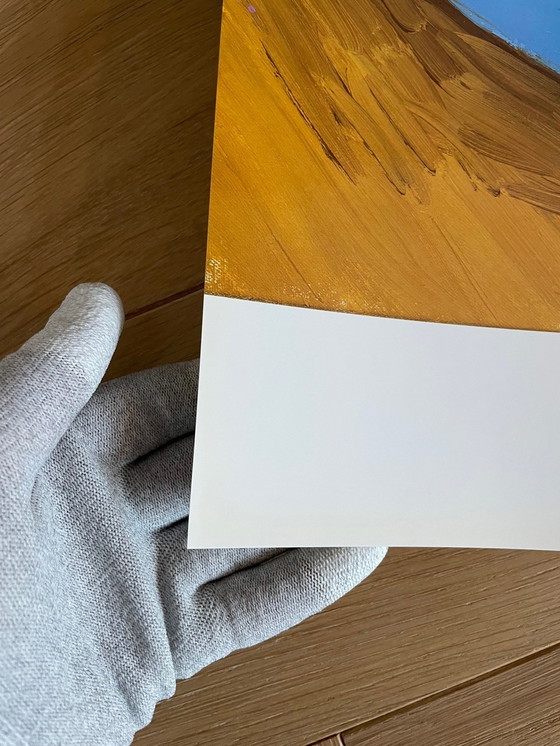 Image 1 of David Hockney,  Dog Paintings 38  Salts Mill 1995. 1853 Gallery Salts Mill Saltaire Yorkshire, Copyright David Hockney, Printed 