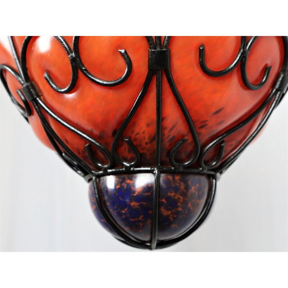 Image 1 of Vintage Venetian lantern in blown Murano glass, 1970