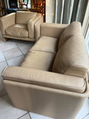 Poltrona Frau leather sofa