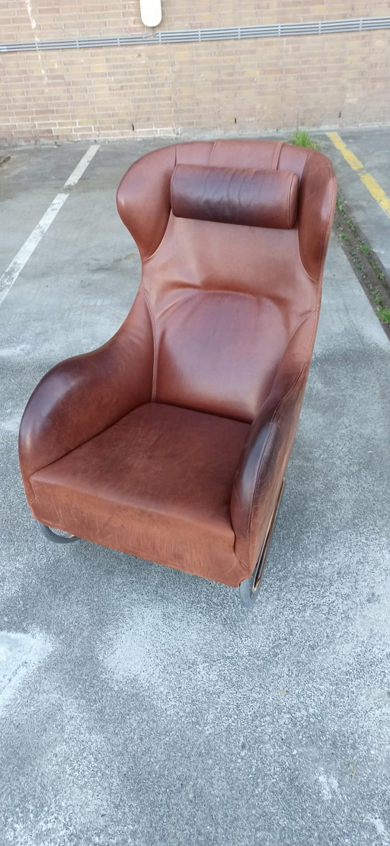 Image 1 of Wittmann 'Joly' leren fauteuil, Cognac