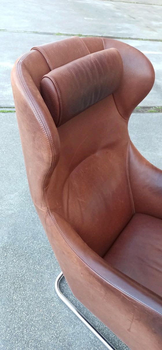 Image 1 of Wittmann 'Joly' leren fauteuil, Cognac