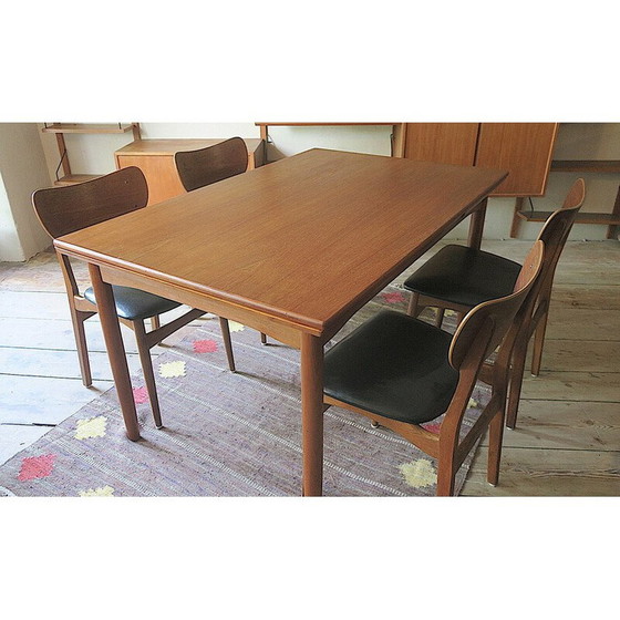 Image 1 of Danish mid-century teak dining table, 1960s