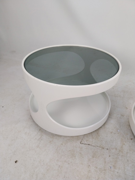 Image 1 of 2 X Spaceage Plastic Side Table Nebu By Erik Van Buijtenen