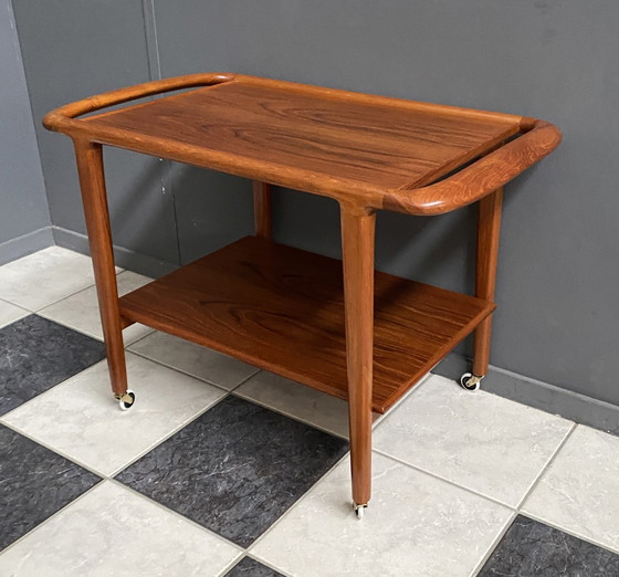 Image 1 of Teak Serving Trolley By Niels Otto Moller Denmark 1960S Old Store Stock