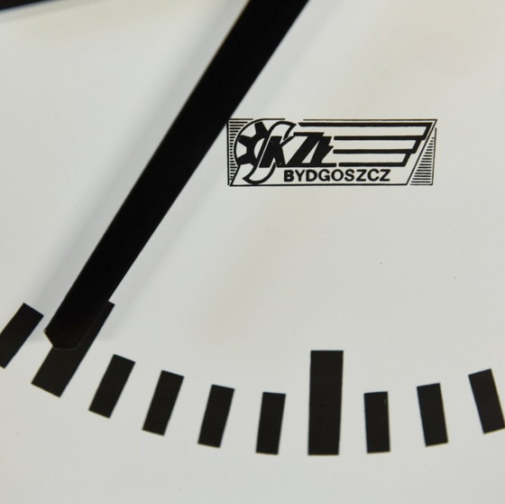 Image 1 of Orologio da stazione - KZŁ. BYDGOSZCZ - Legno, vetro, metallo, stile moderno di metà secolo - 1960-1970 - Orologio da stazione v