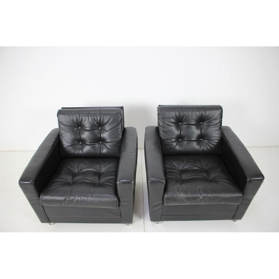 Image 1 of Poltrone vintage in pelle, Finlandia anni '70