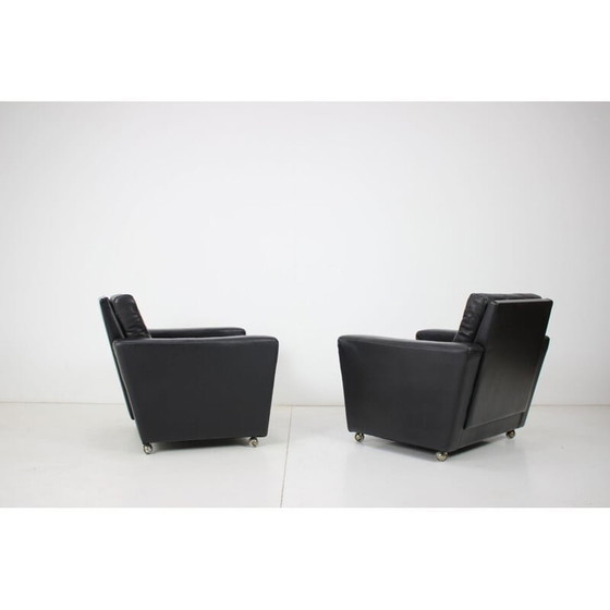 Image 1 of Poltrone vintage in pelle, Finlandia anni '70