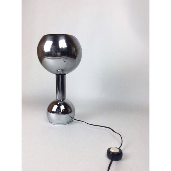 Image 1 of Vintage stainless table lamp