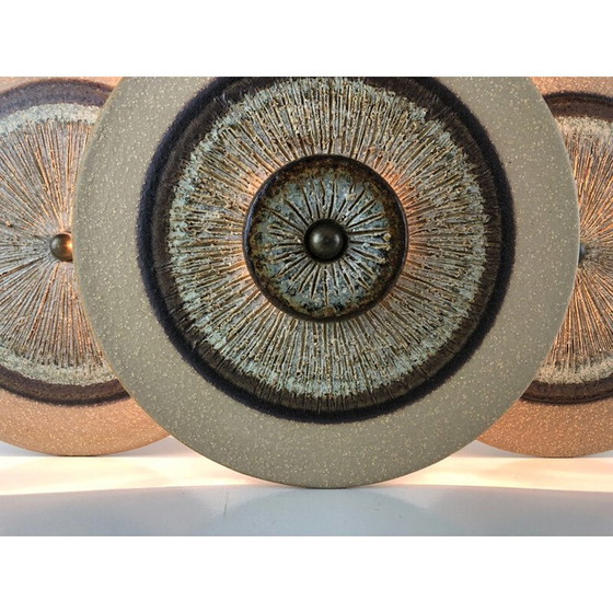 Image 1 of Lampada da parete vintage in gres di Noomi Backhausen e Paul Brandborg per Søholm, Danimarca 1960