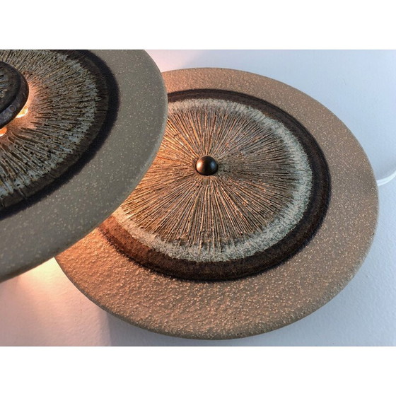 Image 1 of Lampada da parete vintage in gres di Noomi Backhausen e Paul Brandborg per Søholm, Danimarca 1960