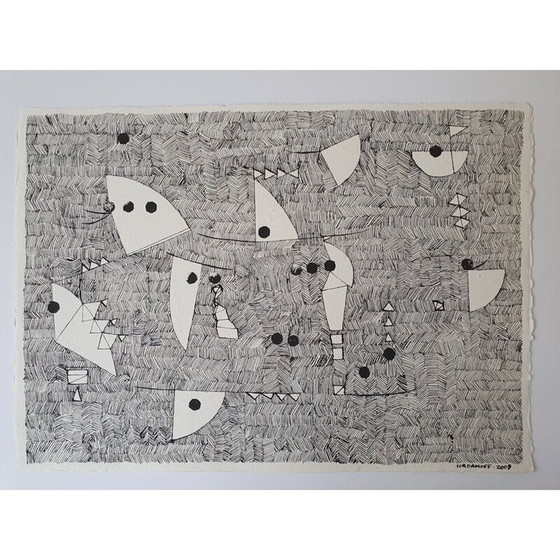 Image 1 of Tinta china sobre papel antiguo n. 535 - Jérémie Iordanoff, 2009
