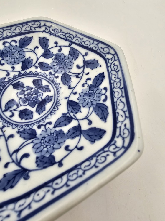 Image 1 of Antique Blue And White Fruit Bowl