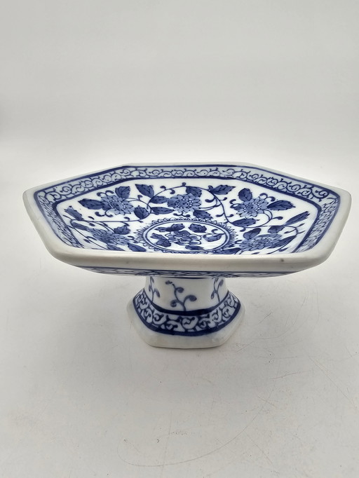 Antique Blue And White Fruit Bowl