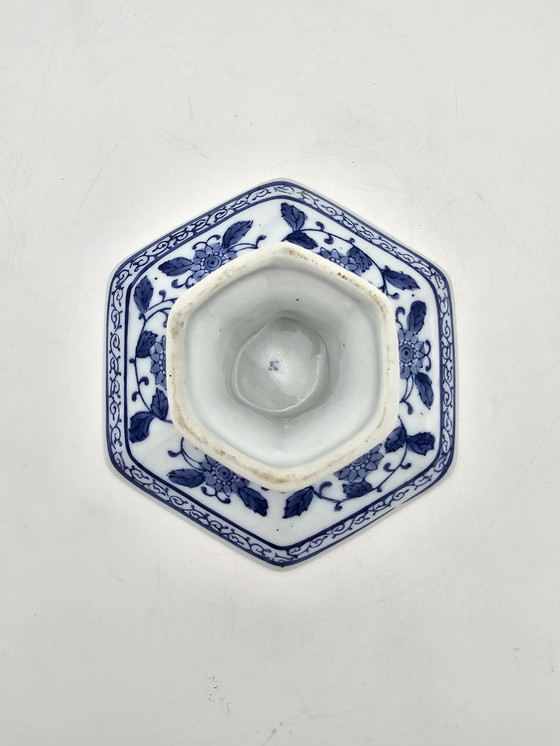 Image 1 of Antique Blue And White Fruit Bowl