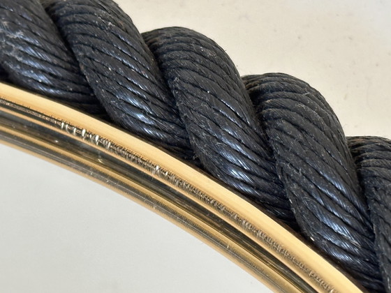 Image 1 of Specchio in corda di design anni '60 