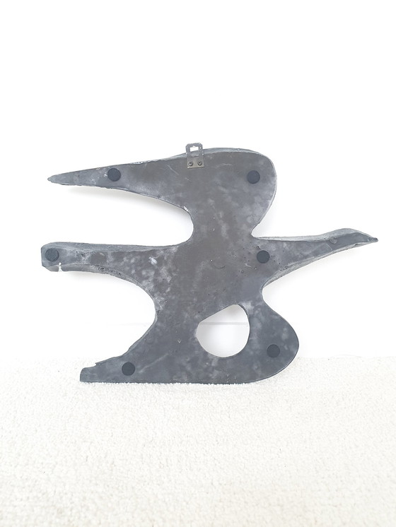 Image 1 of Brutalist wall sculpture bird