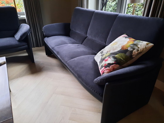 Image 1 of 2X 3 Seater Sofa Evidence Catalpa Leolux