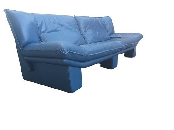 Image 1 of Nicoletti Salotti Blue Sofa, 3 Seater