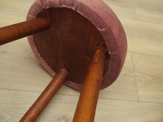 Image 1 of Set Of Three Pink Footstools, Danish Design, 1960S, Production: Denmark