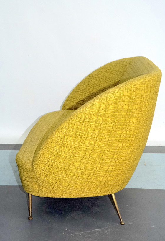 Image 1 of Two-Seater Sofa In The Style Of Ico Parisi, Italy, 1950S