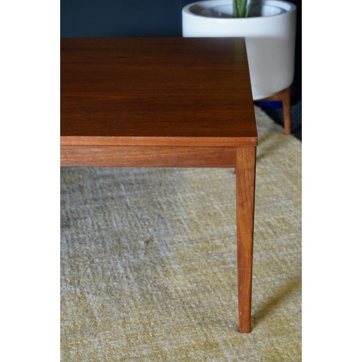 Mid century teak square coffee table, 1960s