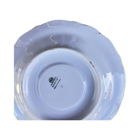 Image 1 of Vintage marble painting breakfast service for Wawel, Poland 1970