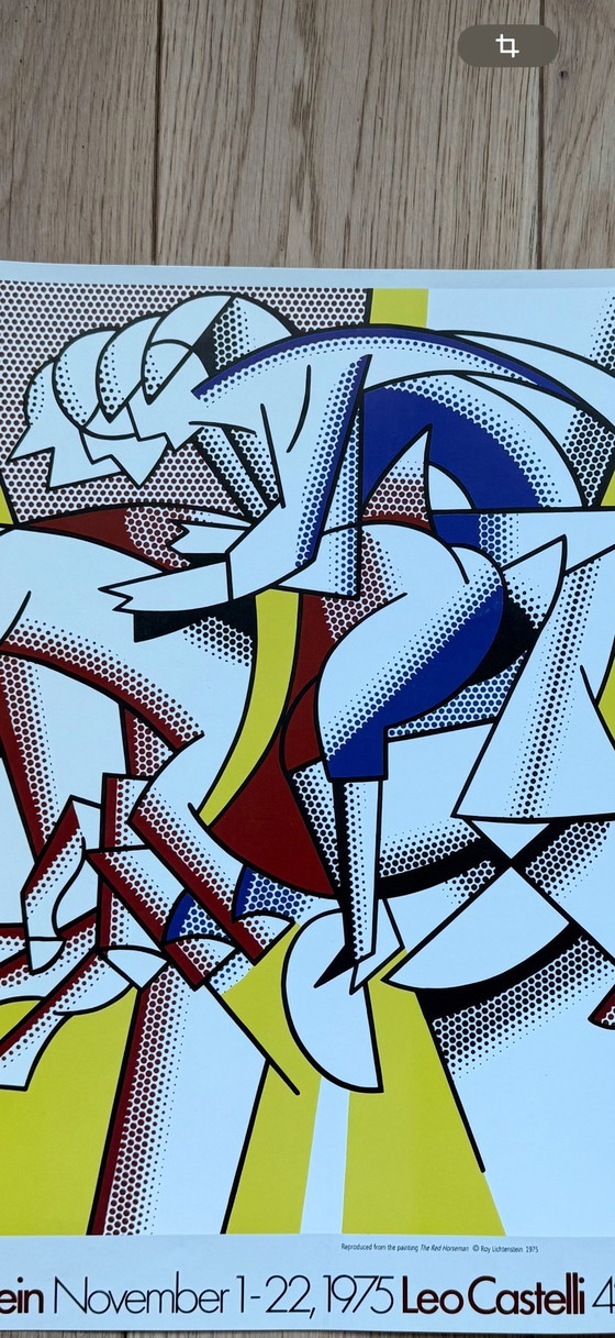 Image 1 of Poster Roy Lichtenstein - The Red Rider 1975 Leo Castelli New York