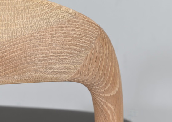 Image 1 of Artisan Neva light chair in Oak and Taupe leather, Bosnia