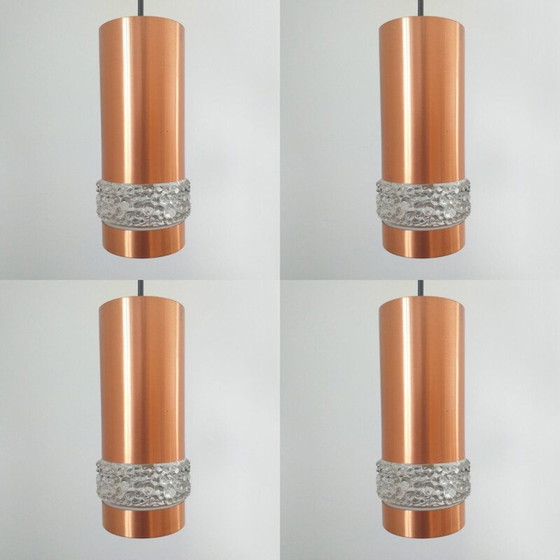 Image 1 of Set of 5 vintage pendant lamps, Denmark 1970