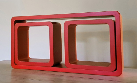 Image 1 of Vintage Shelves - Modular Elements - Lacquered Wood - 1980