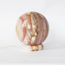 Lampe de table vintage à boule d'onyx