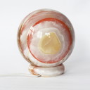 Lampe de table vintage à boule d'onyx