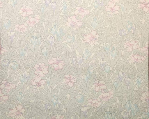 12494 Romantic 90s Floral Wallpaper