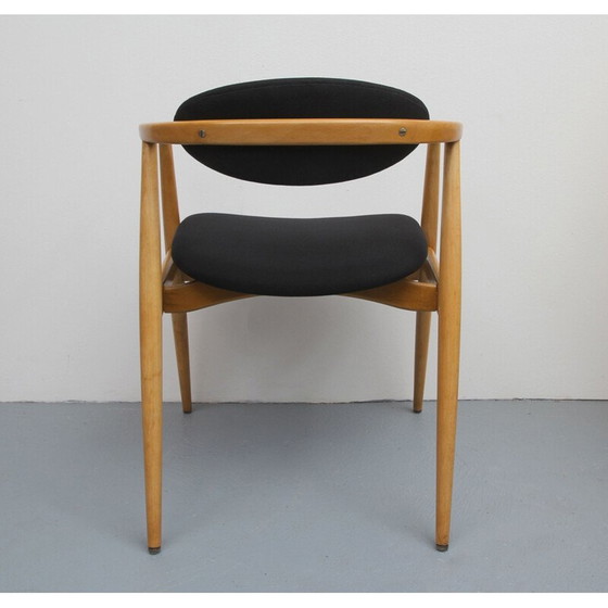 Image 1 of Poltrona vintage nera in faggio anni '60