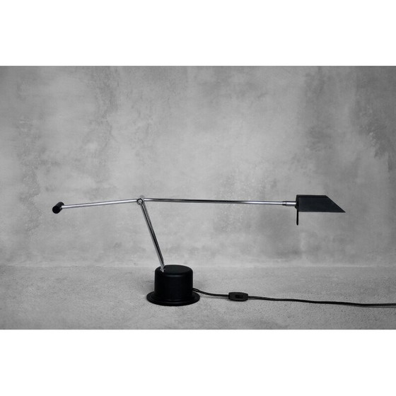 Image 1 of Vintage desk lamp in chrome steel and plastic for Massive, Belgium, 1980