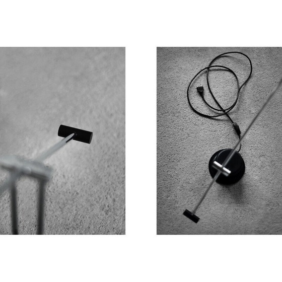 Image 1 of Vintage desk lamp in chrome steel and plastic for Massive, Belgium, 1980