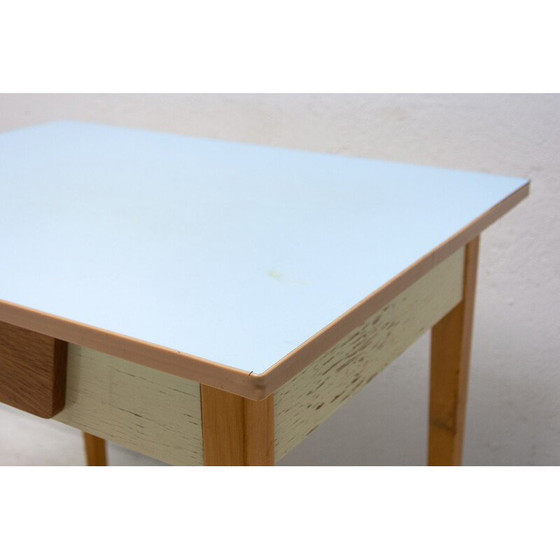 Image 1 of Tavolino laterale in legno e formica di metà secolo, Cecoslovacchia, anni '60