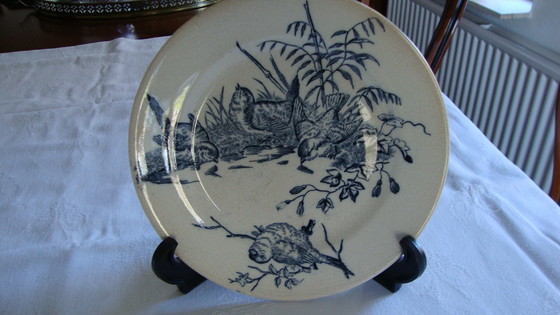 Image 1 of 8x Piatti Vintage con Uccelli