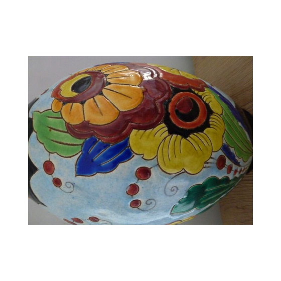 Image 1 of Pair of vintage art deco vases by Keramis-Charles Catteau, 1950