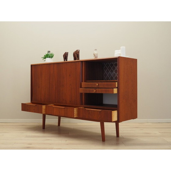 Image 1 of Vintage teak highboard, Denmark 1970s