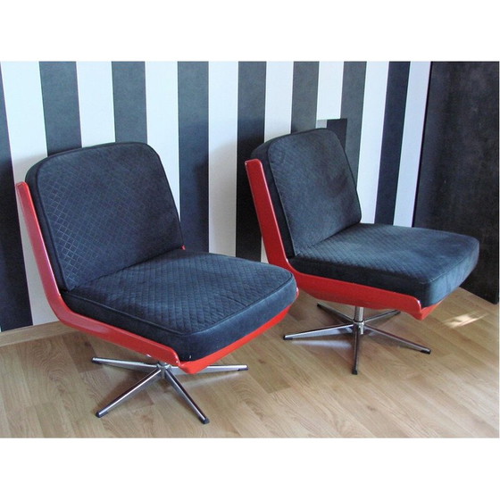 Image 1 of Coppia di poltrone vintage in fibra di vetro laccata, Germania anni '60