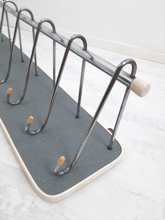 Image 1 of Vintage Wall Coat Rack, 1950s/60s Coat Rack