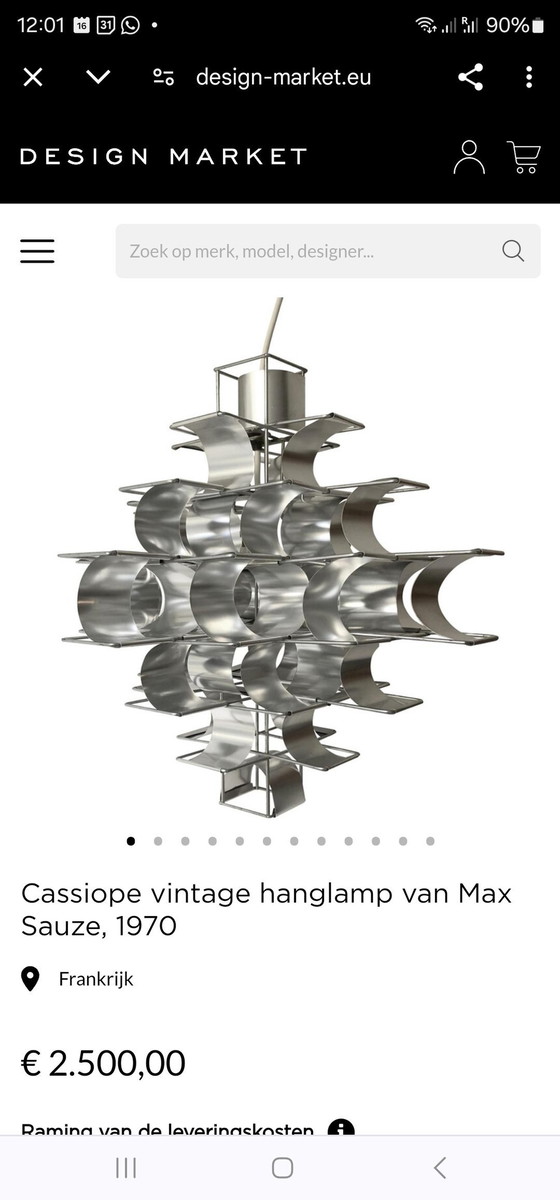 Image 1 of Max Sauze Cassiope Pendant Lamp