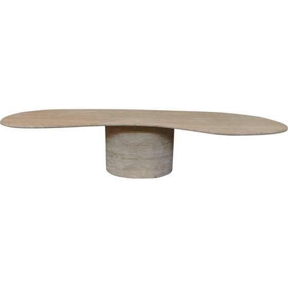 Image 1 of Vintage travertine dining table, Italy