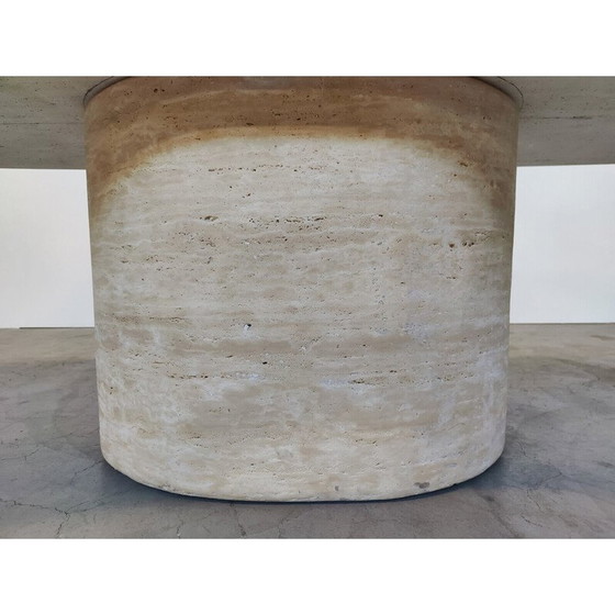 Image 1 of Vintage travertine dining table, Italy