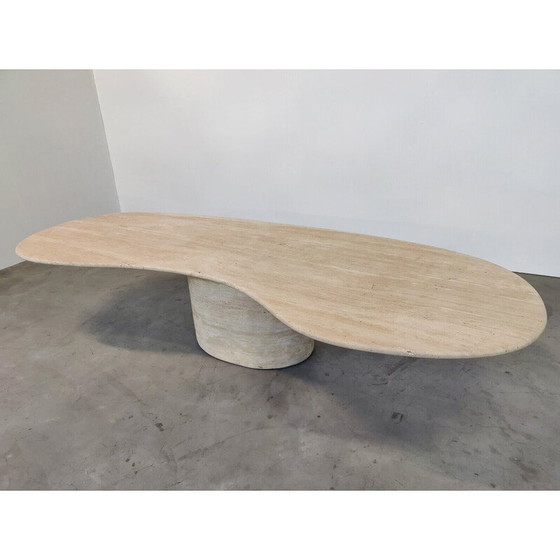 Image 1 of Vintage travertine dining table, Italy